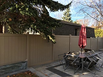 6’ high 2 Rail privacy fence, Tan