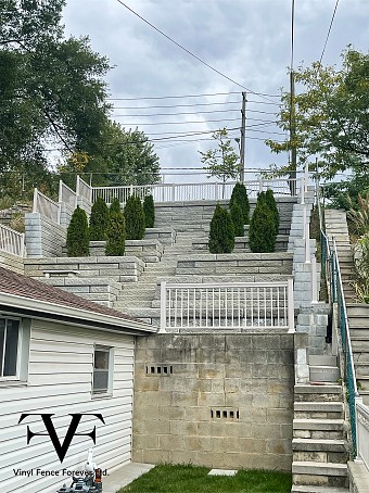 White Aluminium Railing