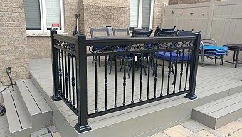 Black Aluminum Railing