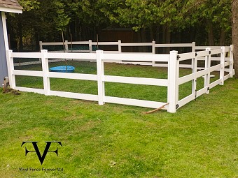 White, Ranch Fence
