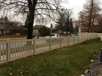 Tan, Contemporary Picket Fence