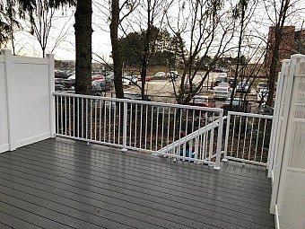 White Aluminum Railing