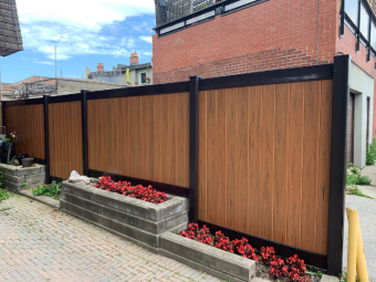 Lava with Black Frame, Privacy Fence