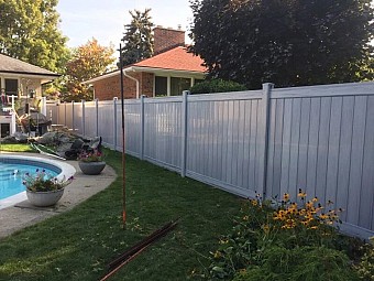 2 Rail 6’ high privacy fence Supernova
