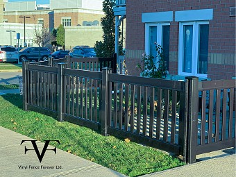 Black, Contemporary Picket Fence