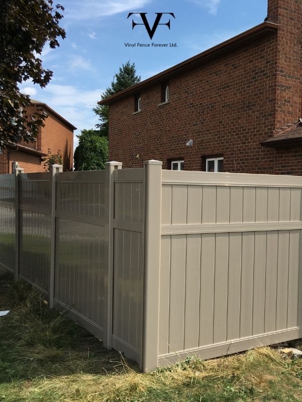 privacy vinyl fence caledon